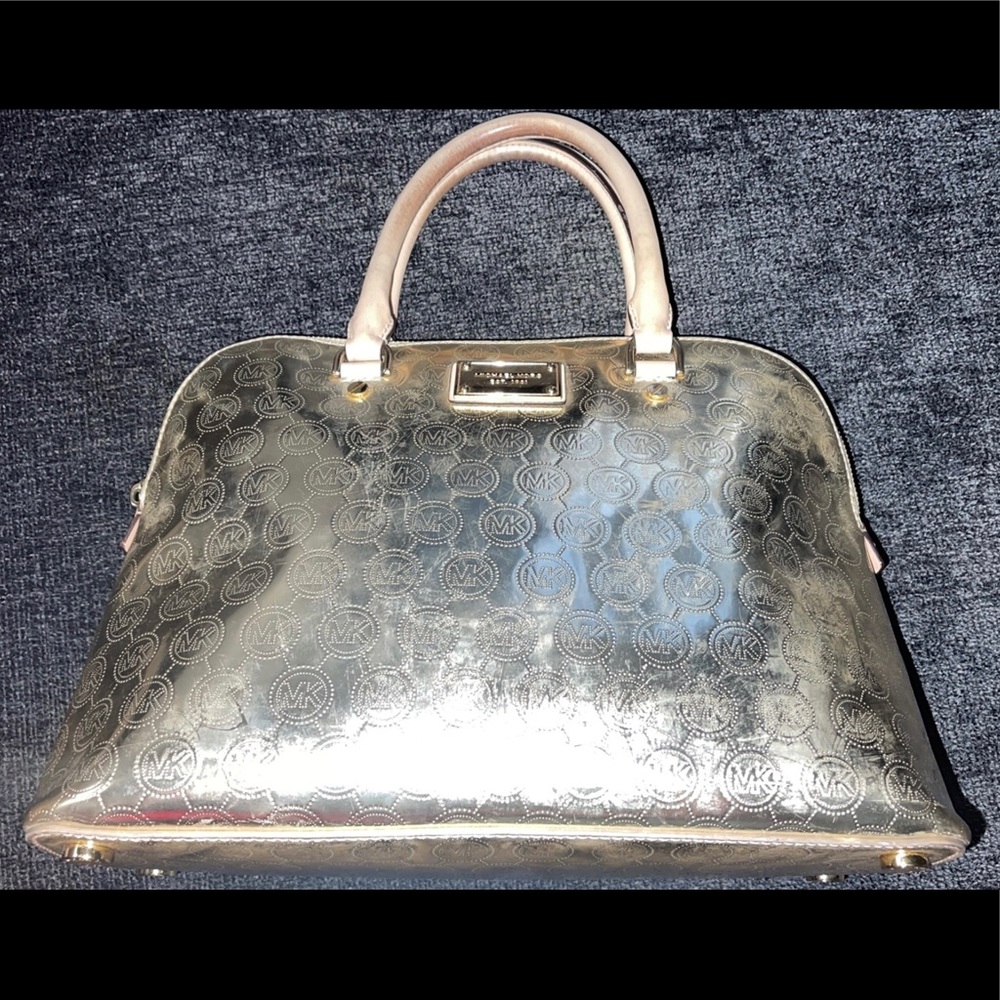 Michael Kors Gold Satchel Purse